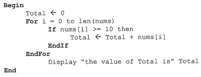 pseudocode